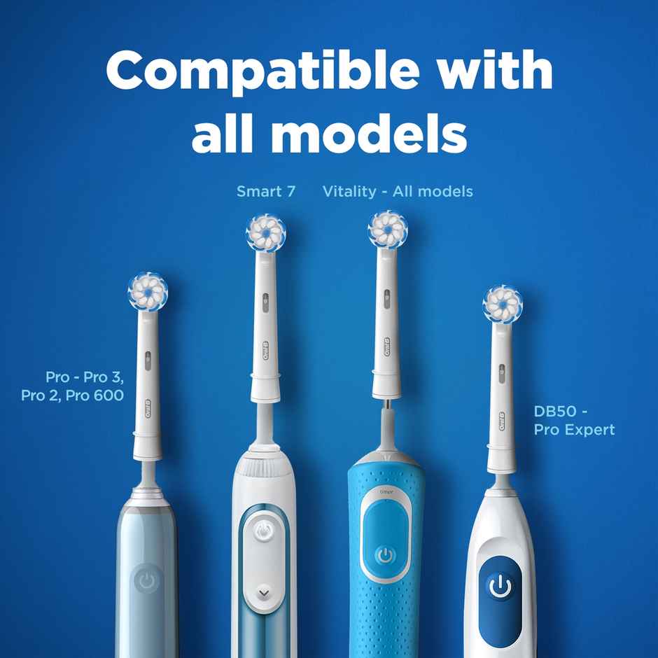 Oral-B Sensitive Clean Electric Toothbrush Soft Brush Heads