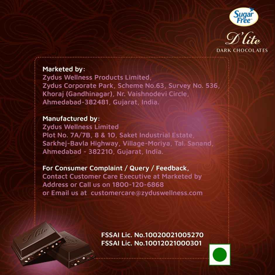 Sugar Free D'lite Quinoa & Almonds Dark Chocolate Bar Combo