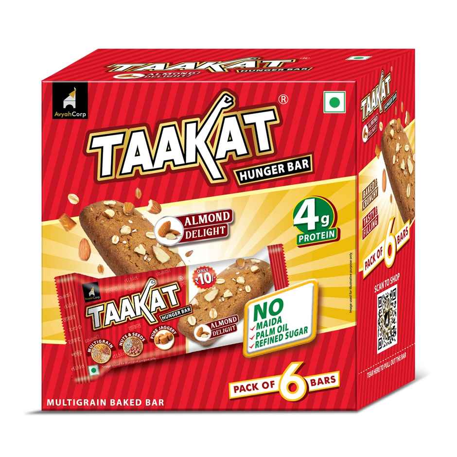 Taakat Hunger Bar | Almond Delight | Pack Of 6