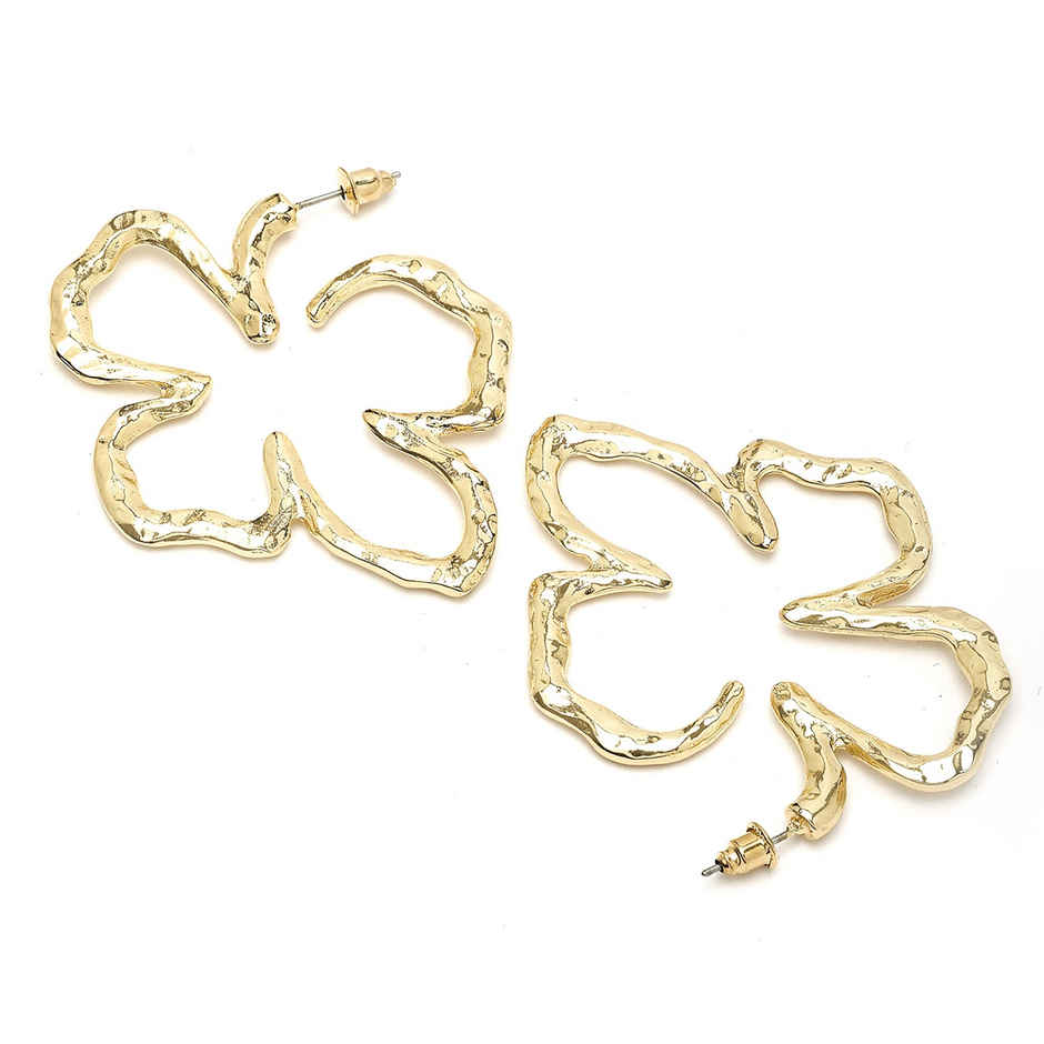 Karatcart Women's Hoop Earrings Gold One Size | 33038934