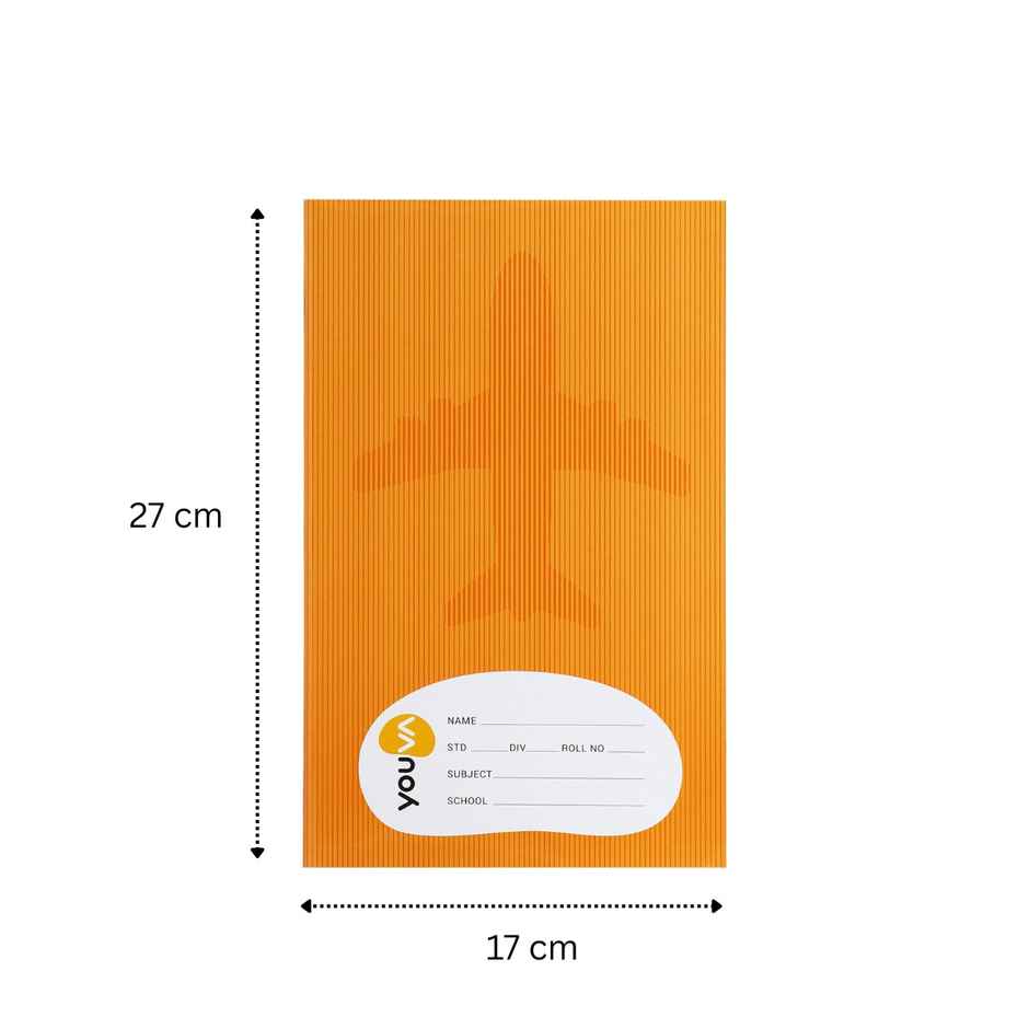 Navneet Youva Brown Soft Bound Single Line Long Book | 172 Pages, 17 x 27cm