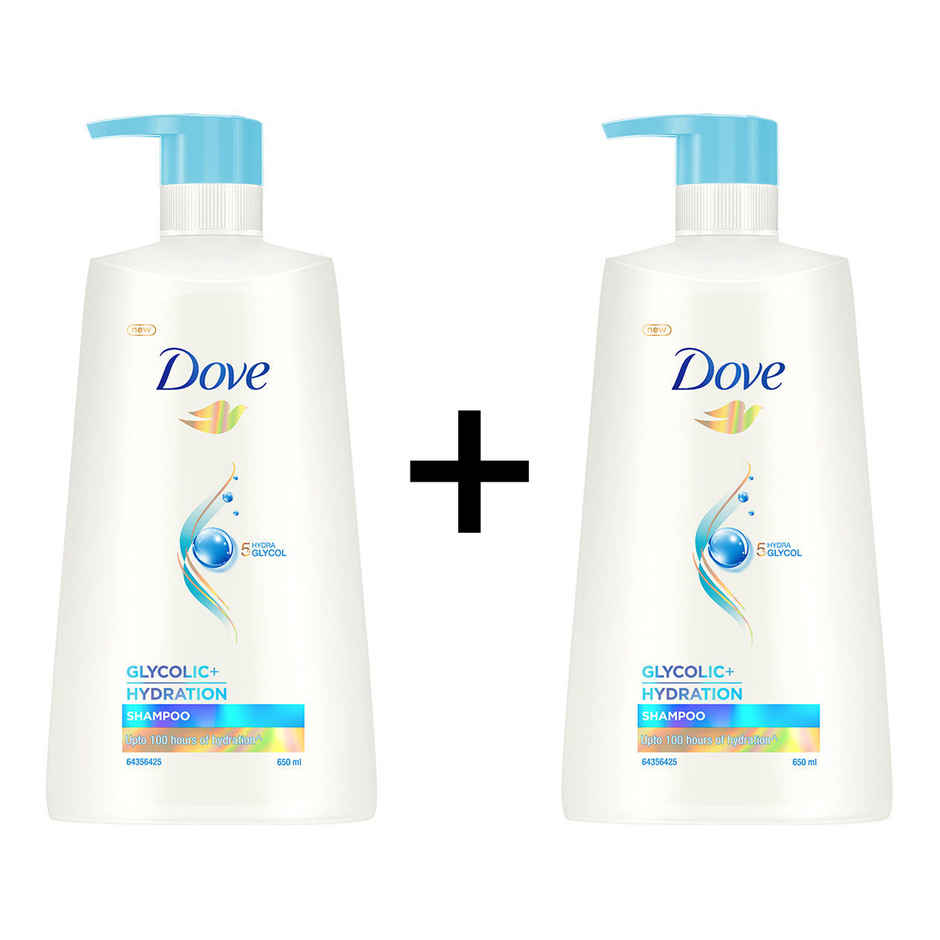Dove Glycolic Hydration Xl Shampoo Combo
