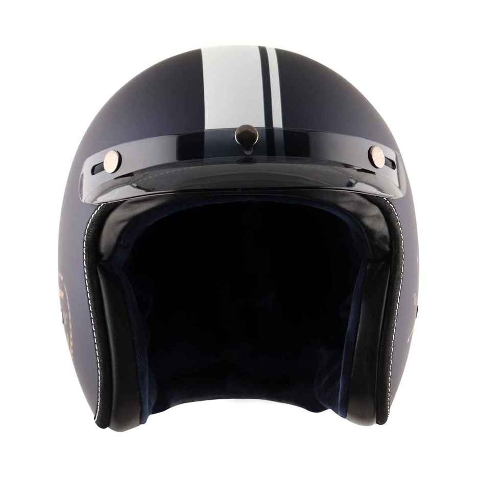 Axor Retro Jet Euro Globe Isi Ece And Dot Certified Open Face Helmet - Dull Royal Blue Helmet - XL