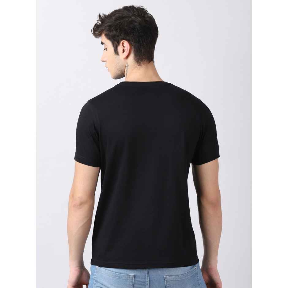 Bushirt Men's Demon Slayer Zenitsu Agatsuma Anime T-shirt | Black - L