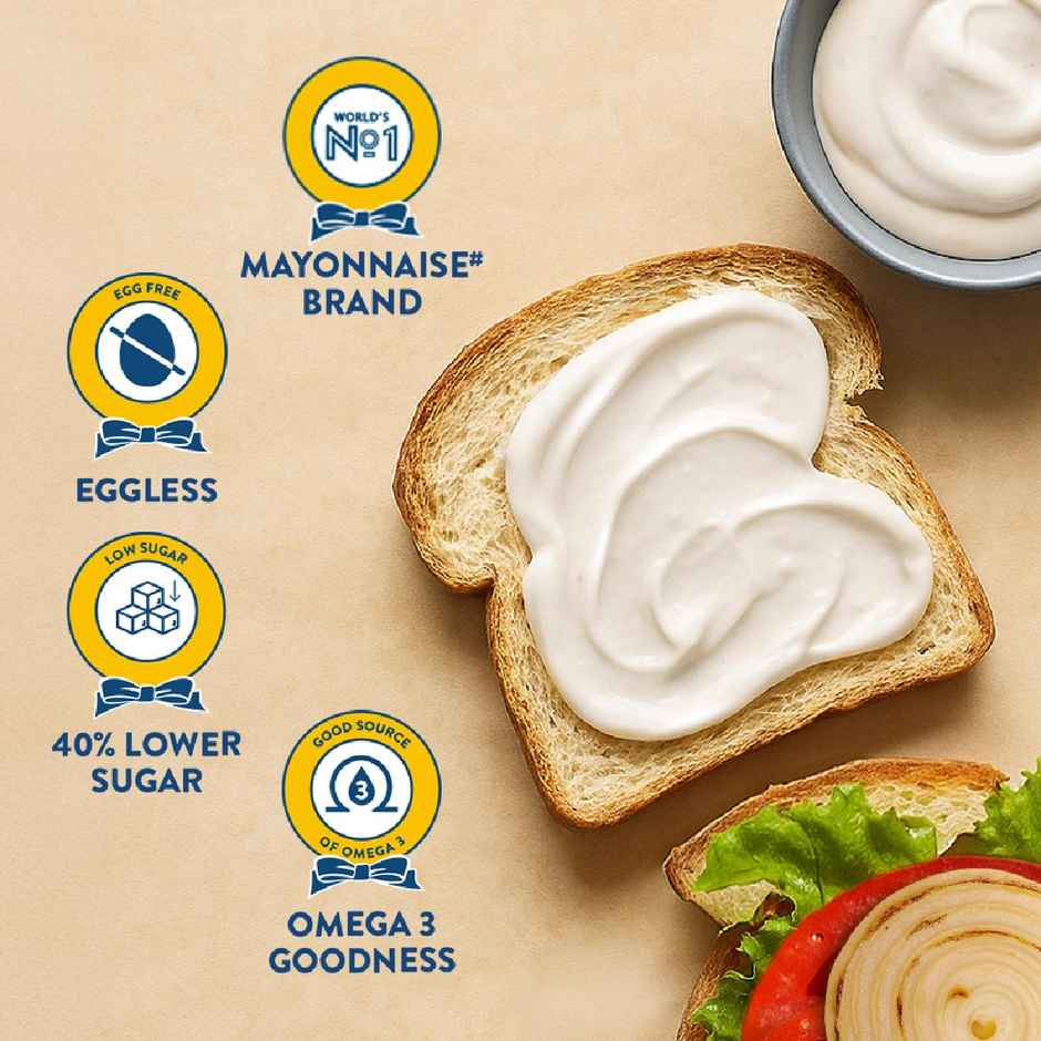 Hellmann's Eggless Mayonnaise World's No.1 Mayonnaise Brand