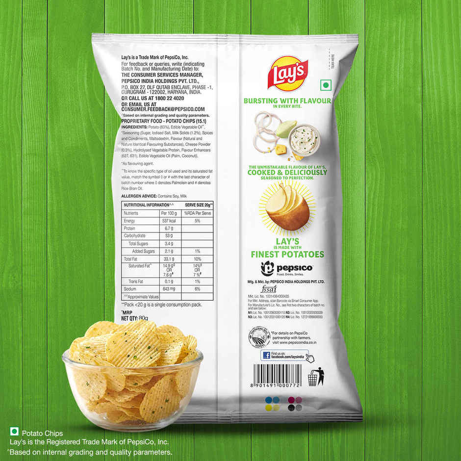 Lay's American Cream & Onion Potato Chips Combo