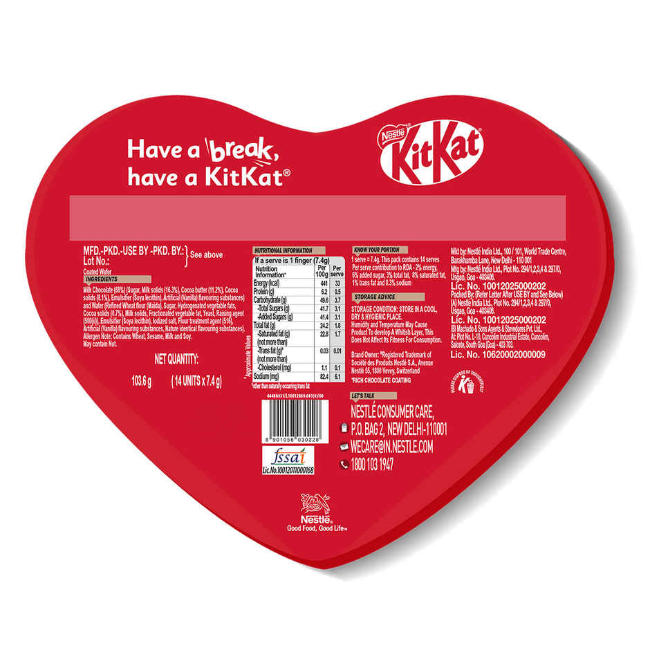 Nestle Kitkat Delights Rich Heart Box