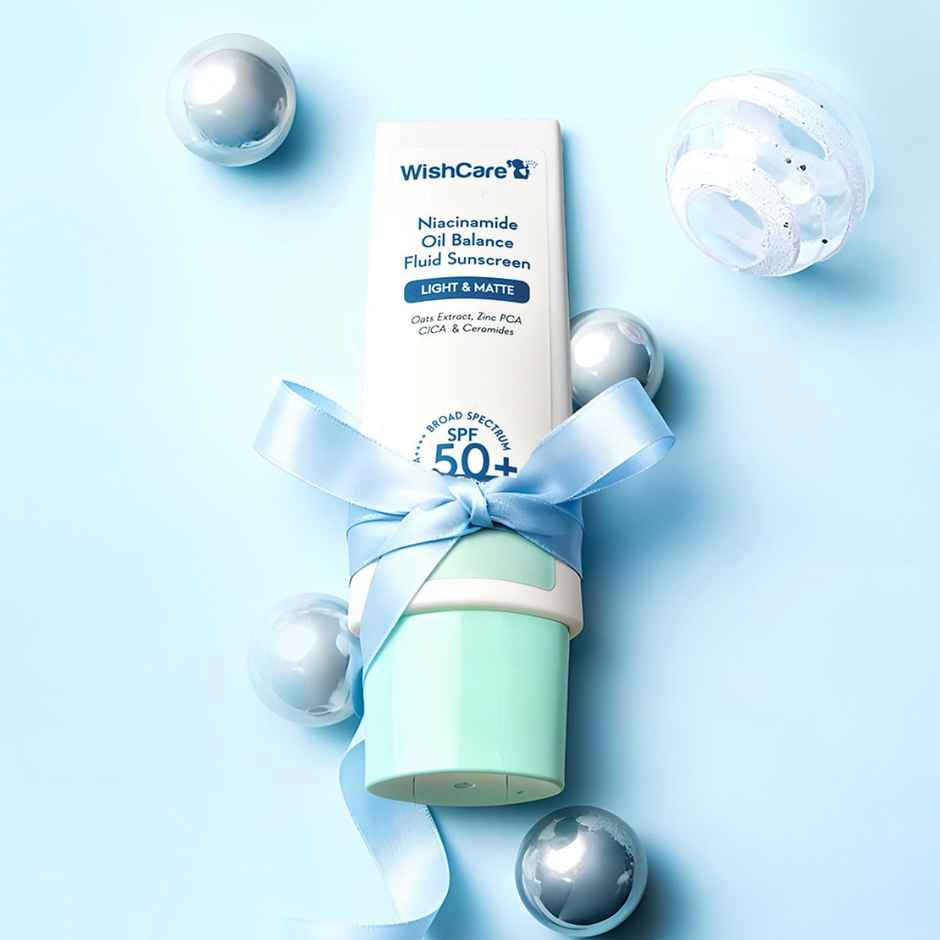 Wishcare Niacinamide Oil Balance Fluid Sunscreen SPF 50 PA++++ - Light & Matte
