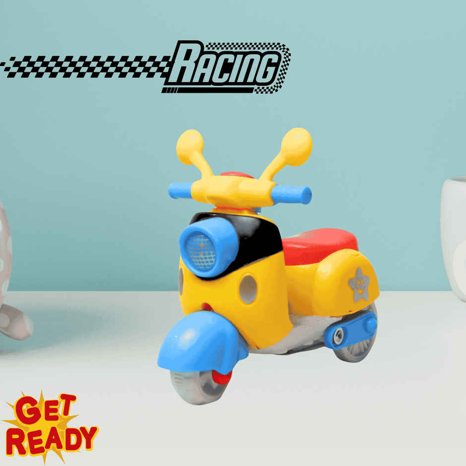 Toytales Cute Scooter Toy | Friction Mini Vehicle |Toys For Boys | Vehicle Toys