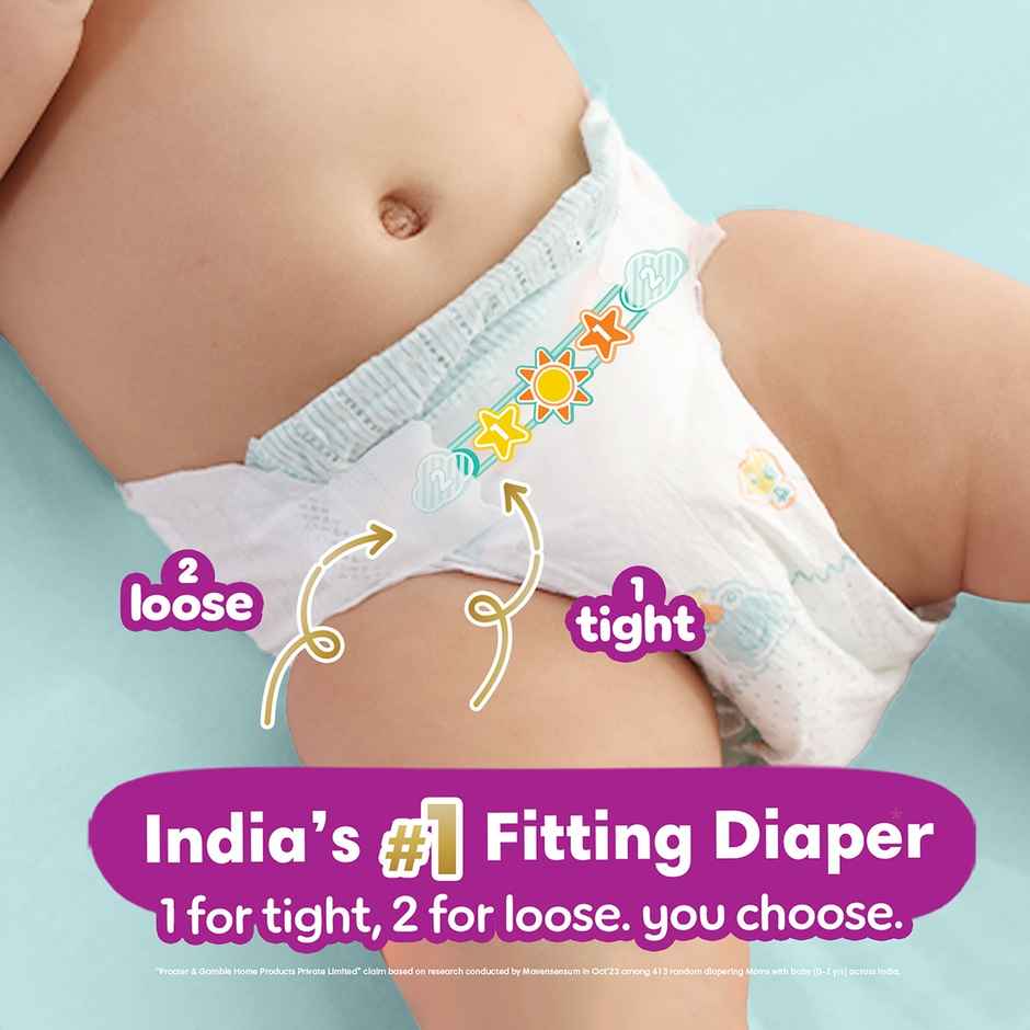 Pampers Active Baby Diapers | Taped Style | M | 62 pcs