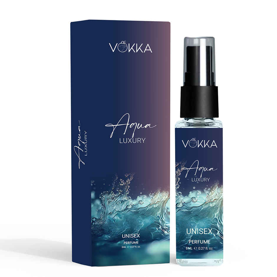 Vokka Pocket Perfume Aqua Unisex Long Lasting Aqua Woody Musky