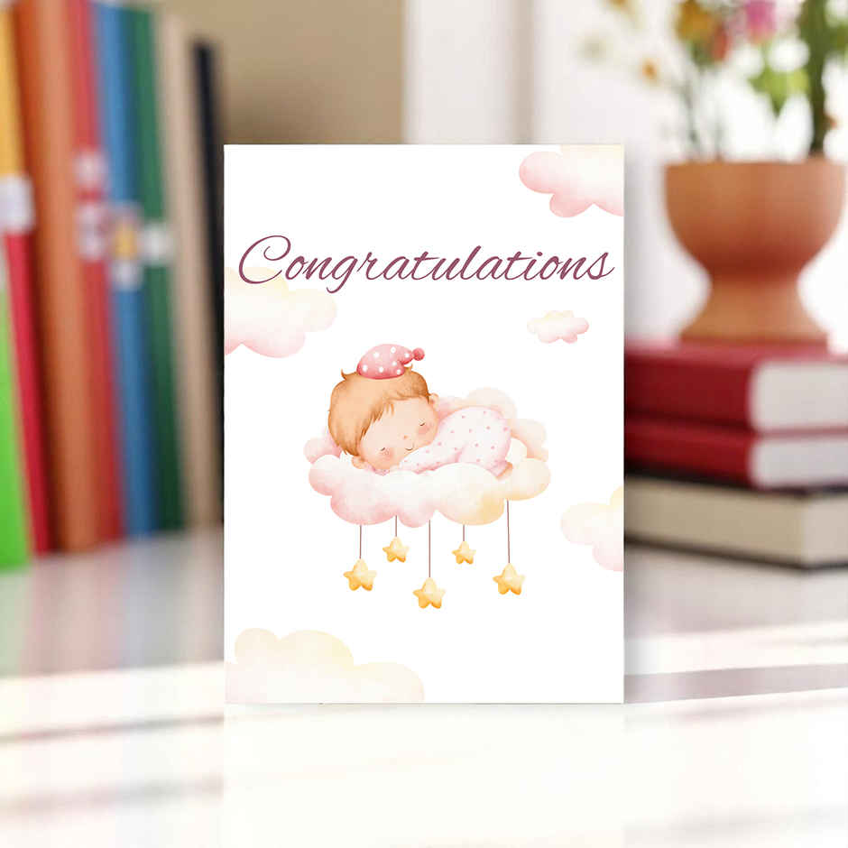 House Of Festivals New Baby Greeting Card - Design 10