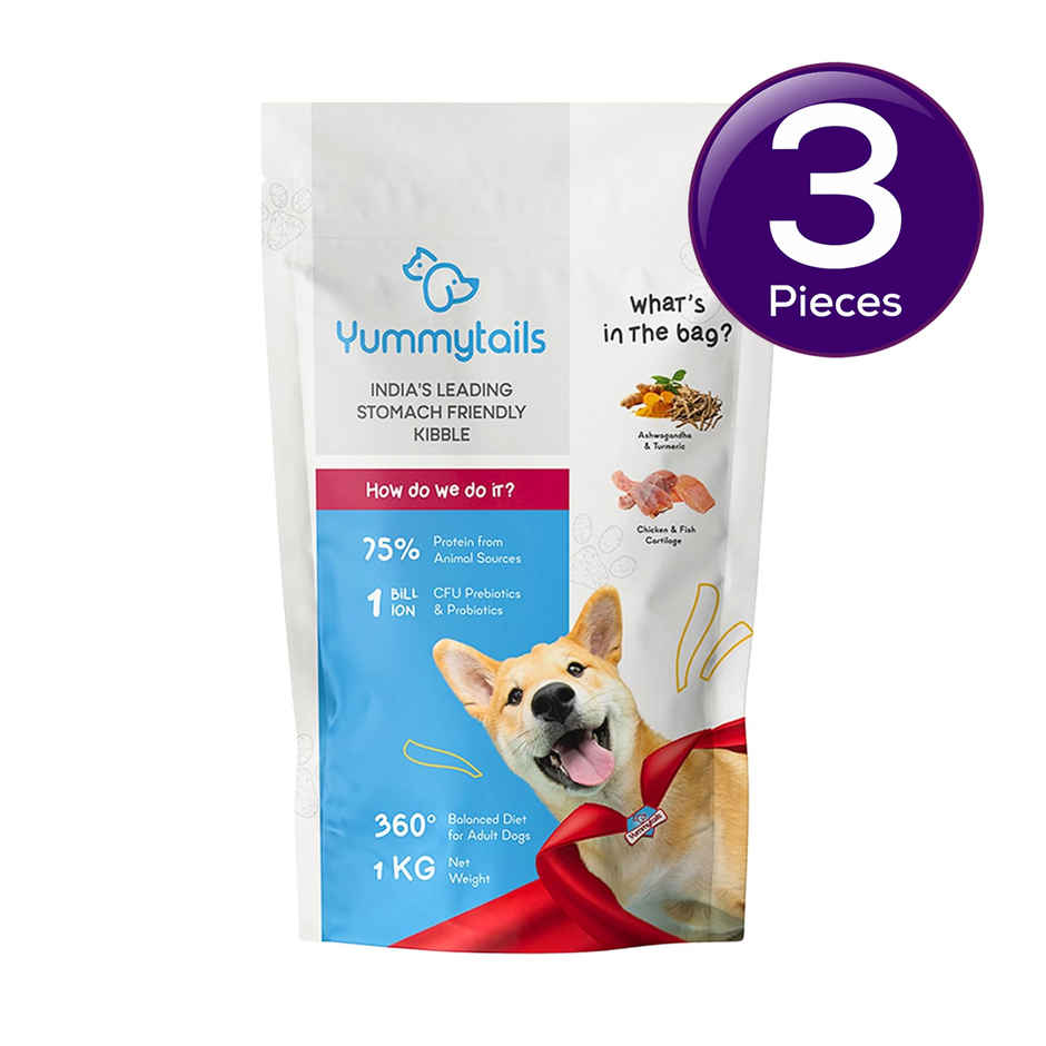 Yummytails Adult Dog Food Dry Kibble | 75% Chicken and Fish Protein Combo