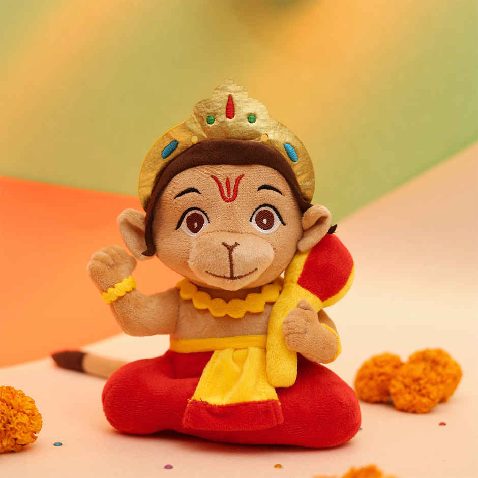 Panda's Box Mantra Chanting Baby Hanuman | Small - 18 cm