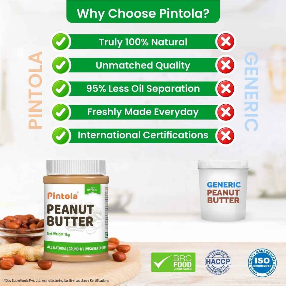 Pintola All Natural Peanut Butter - Crunchy