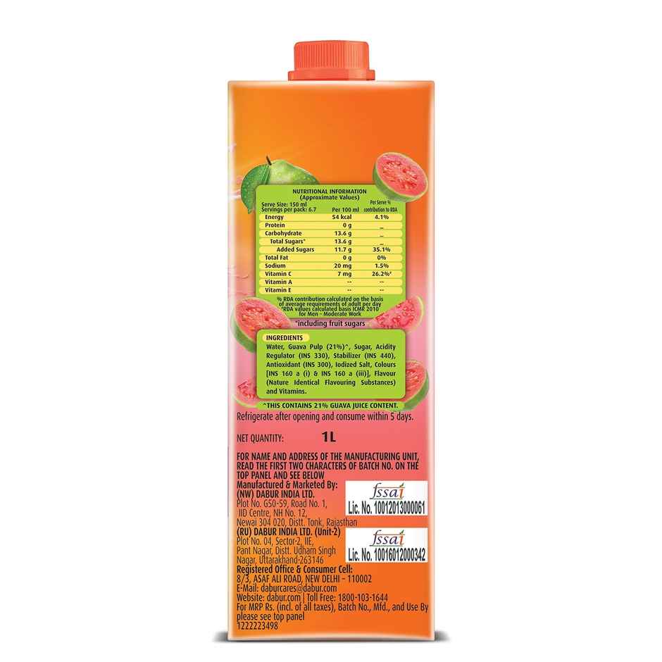 Dabur Real Fruit Power Vitamin Boost Guava Juice