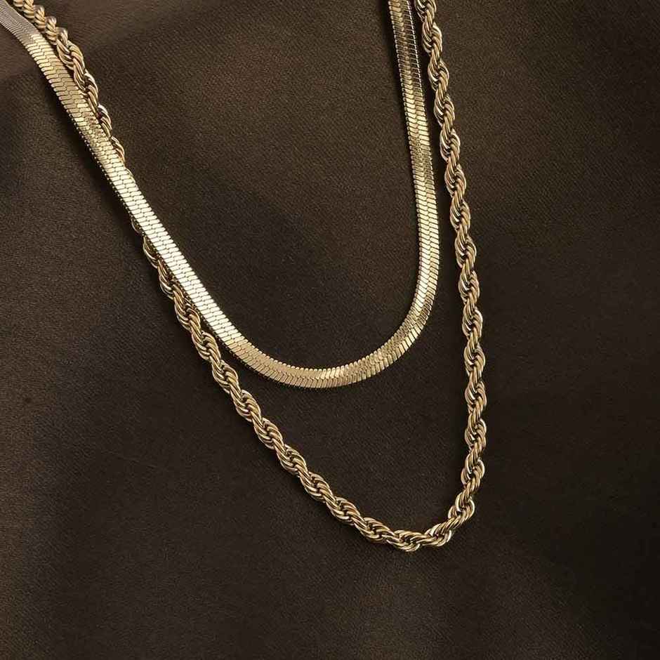 Palmonas Rope N Snake Chain For Womens | Waterproof And Anti-Tarnish