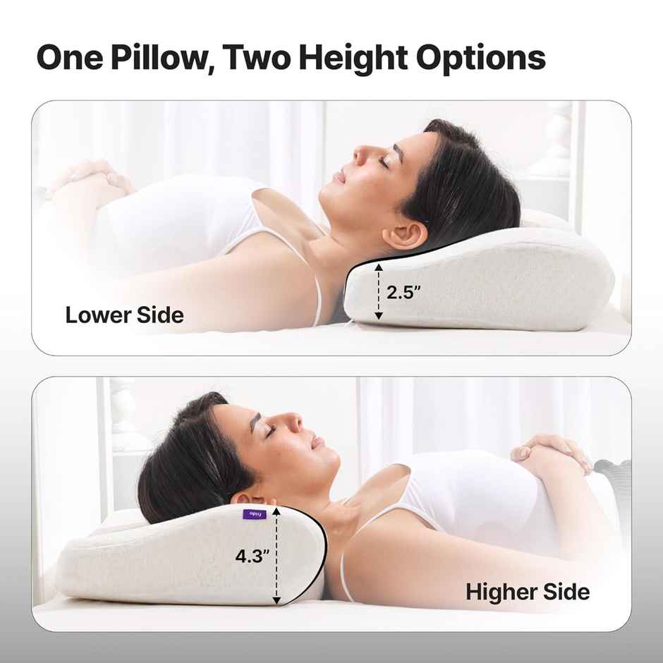 Frido Ultimate Contour Cervical Neck Pillow - White