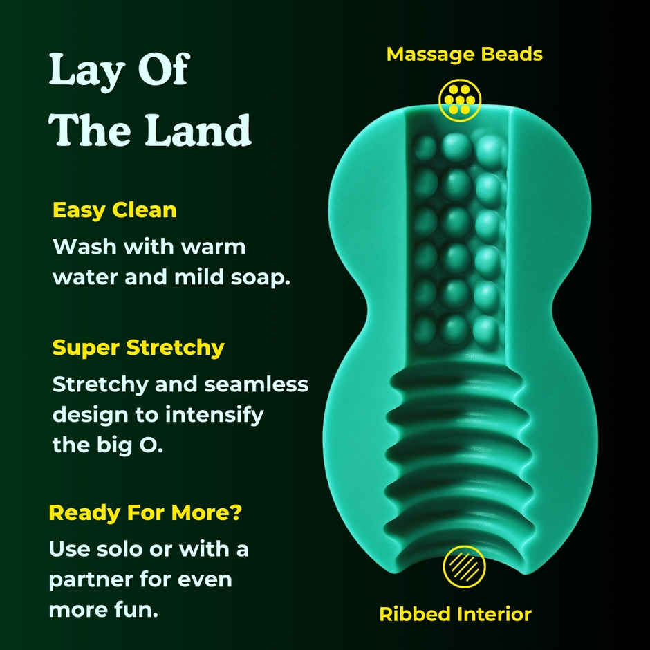 BoldEdge Double Barrel Men Stroker Personal Massager and Water-based Strawberry Lubricant Combo