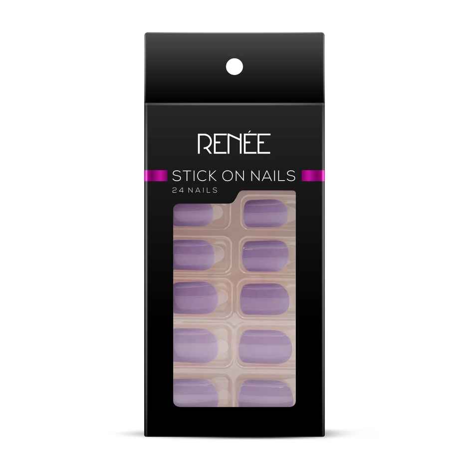 Renee Stick On Nails Bn 08| 24 Reusable Artificial Fake Nail Set