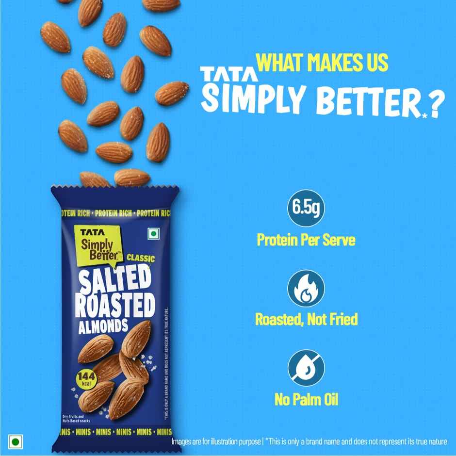 Tata Simply Better Classic Salted Roasted Almonds