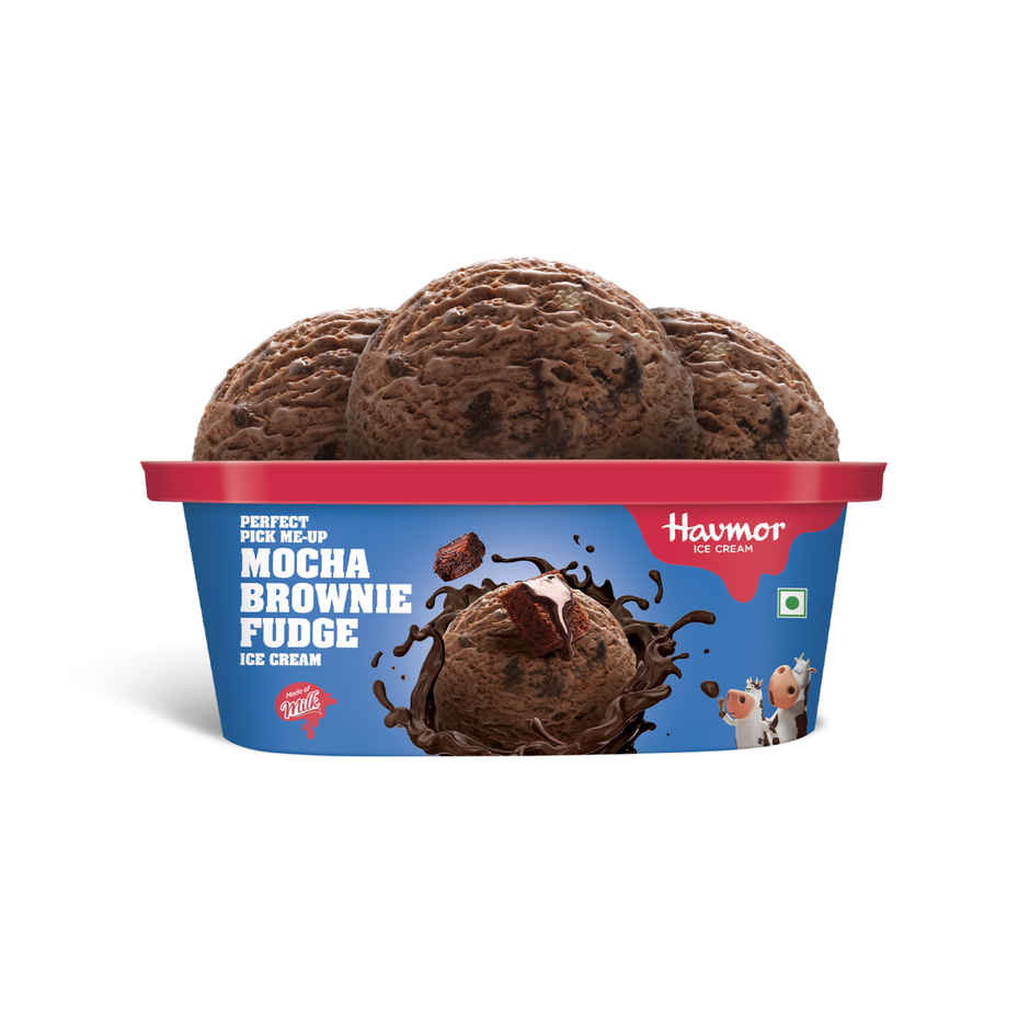 Havmor Mocha Brownie Fudge Ice Cream Tub