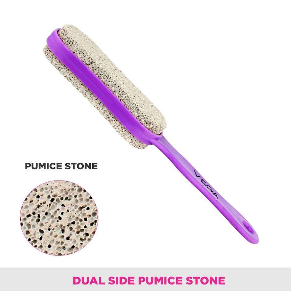 VEGA Double Sided 2 Side Pumice Stone With Handle For Dead Skin & Callus Remover (Pd-24)