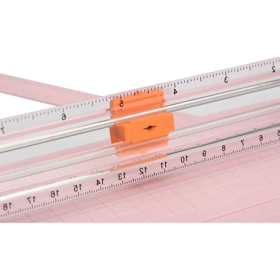 Chrome Paper Trimmer Portable A5 Scrapbooking Trimmer | Finger Protection | Slide Ruler Design - Assorted