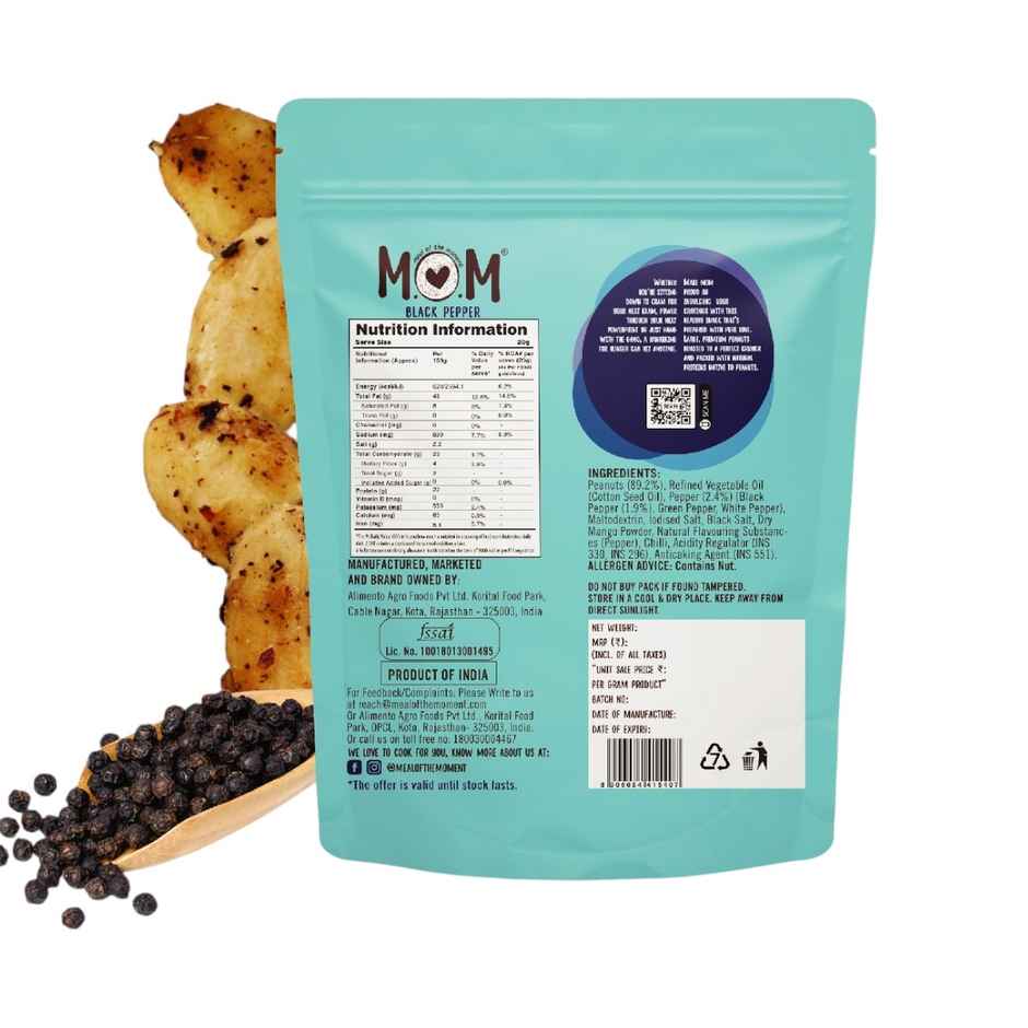 MOM Roasted Peanuts - Black Pepper