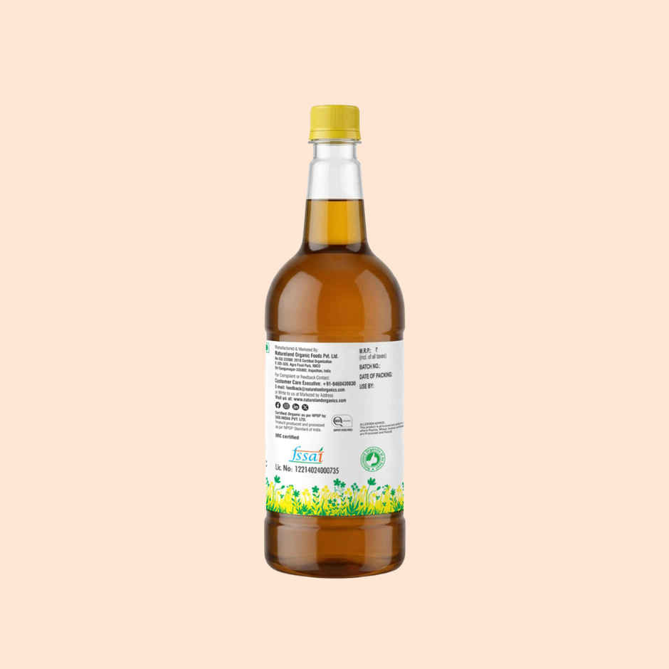 Natureland Organics Mustard (Sarson) Cold Pressed Oil | Kacchi Ghani