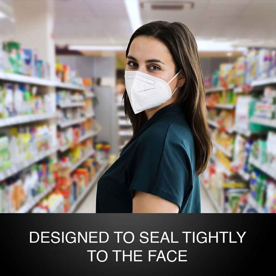 Quarant N95 Anti-Pollution Face Mask With Nose Clip | Ffp2 Mask | White - Pack Of 10