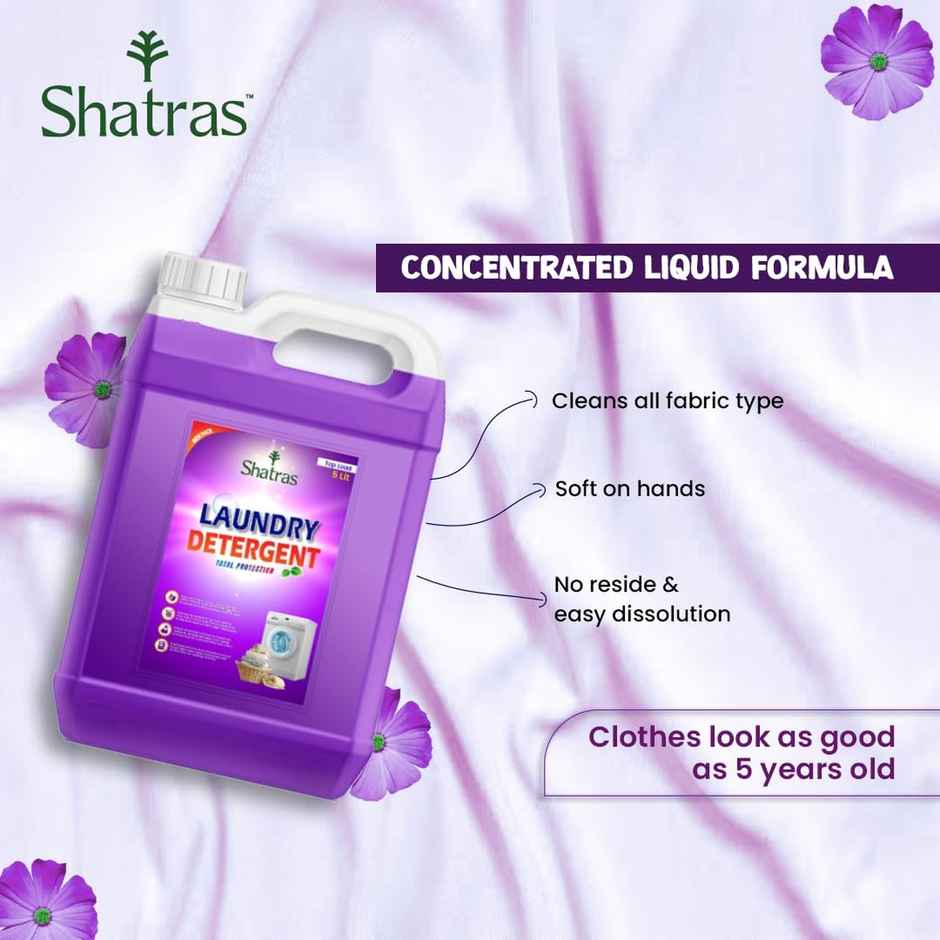 Shatras Laundry Liquid Detergent Hypoallergenic | Fresh And Pinklily - Pack Of 2