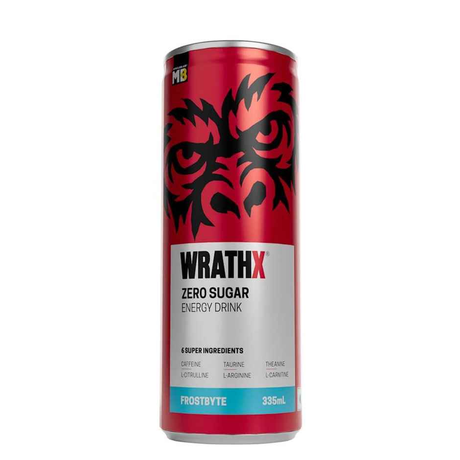 MuscleBlaze WrathX Zero Sugar Energy Drink Frostbyte