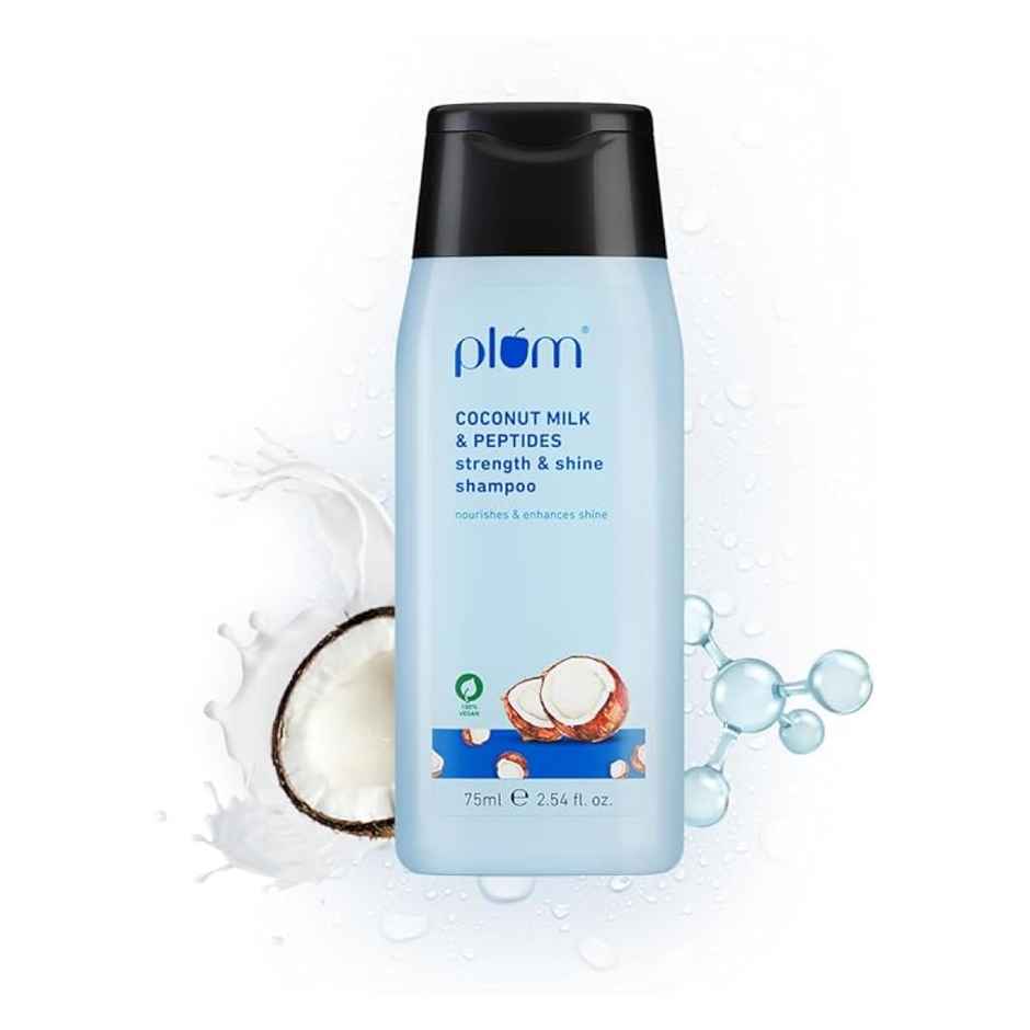 Plum Coconut Shampoo for Rough Hair with Coconut Milk and Peptides for Soft & SilkyHair