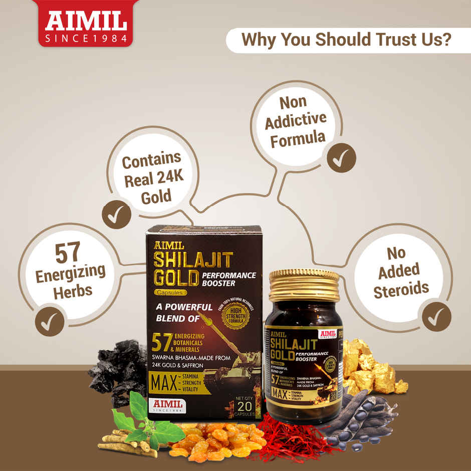 Aimil Shilajit Gold Capsule