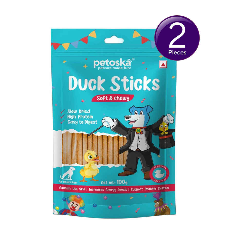 Petoska Dog Treats Duck Sticks Combo