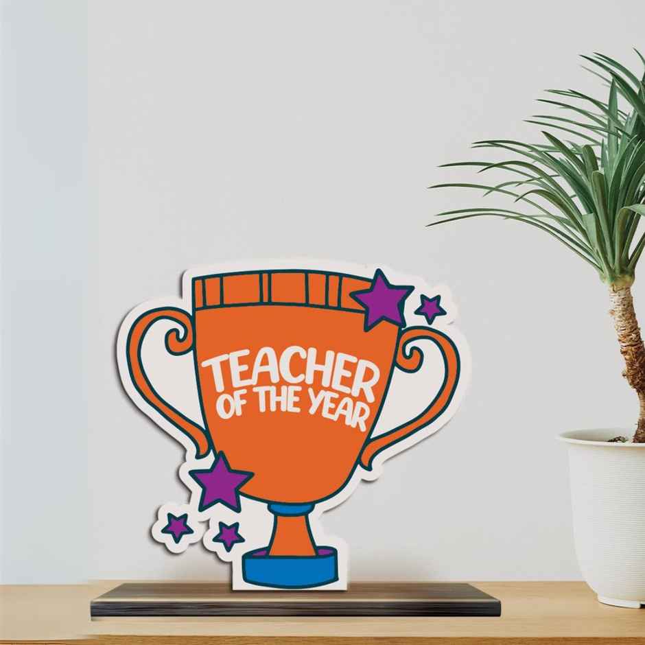 Mad Over Print Teacher Of The Year Trophy