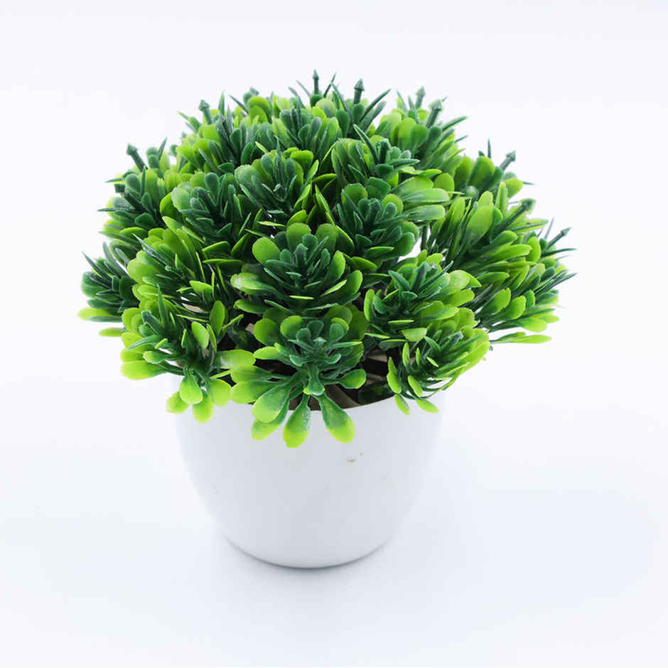 BAY6 Artificial Bonsai Green Plant with Pot