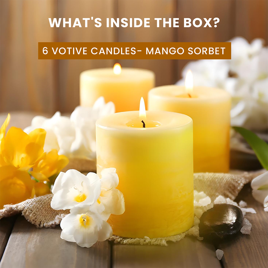 IRIS Mango Sorbet Scented Votive Candles Refill
