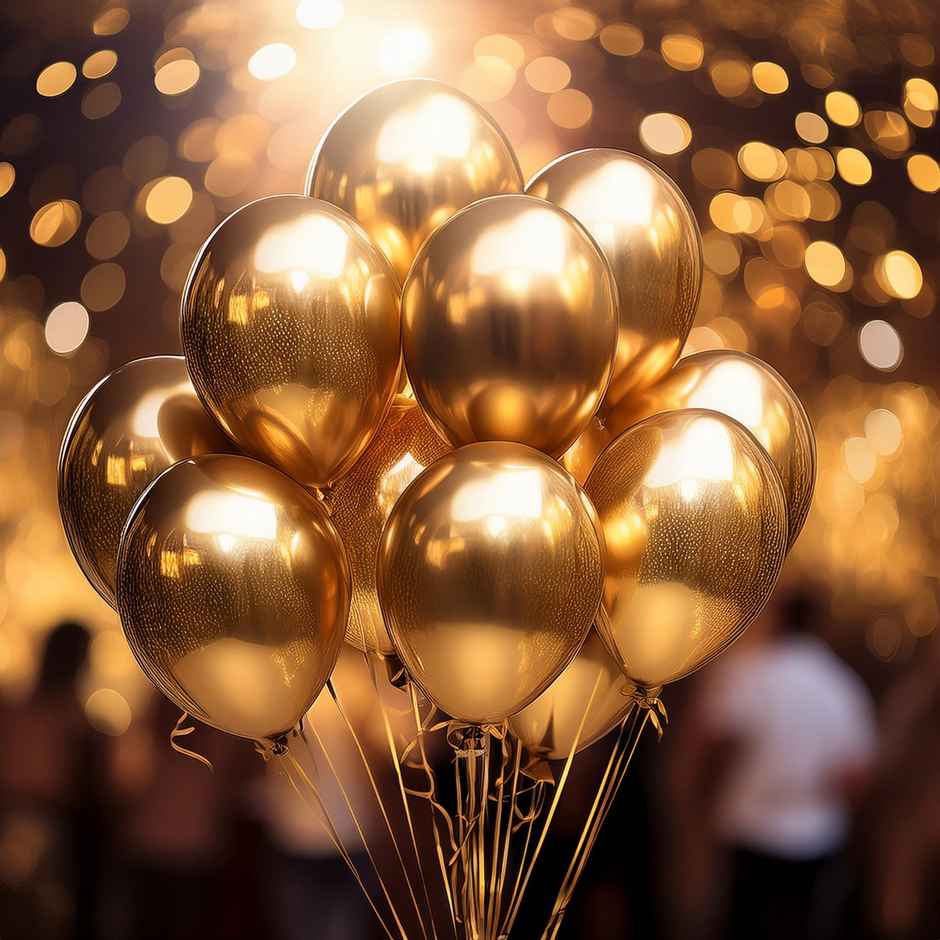 Party Decoration Balloons | Golden | Se7en