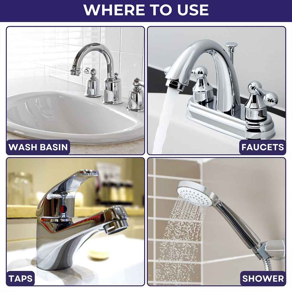 Quiclean Tap and Shower Cleaner | Removes Limescale & Hard Water Stains