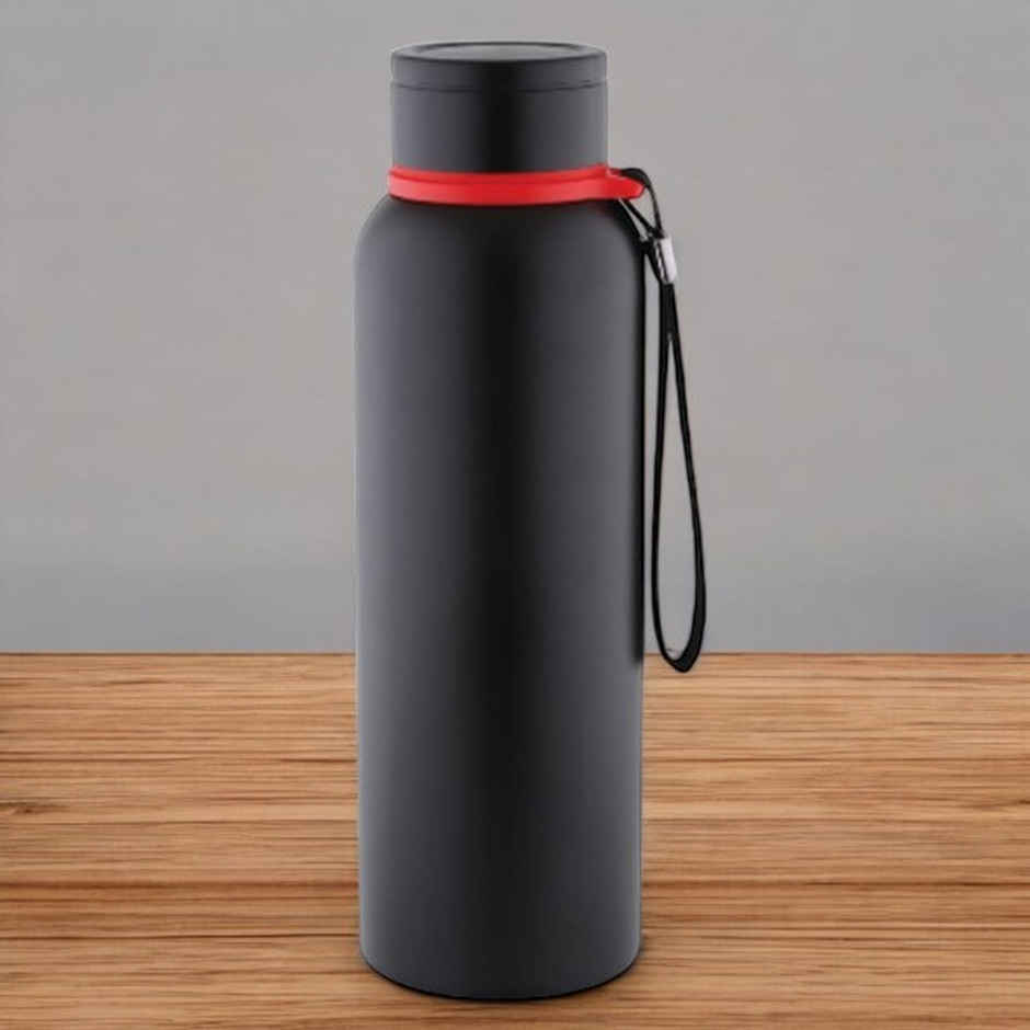 BAY6 Stainless Steel Hot & Cold Thermosteel Vacuum Water Bottle 900ml - Black