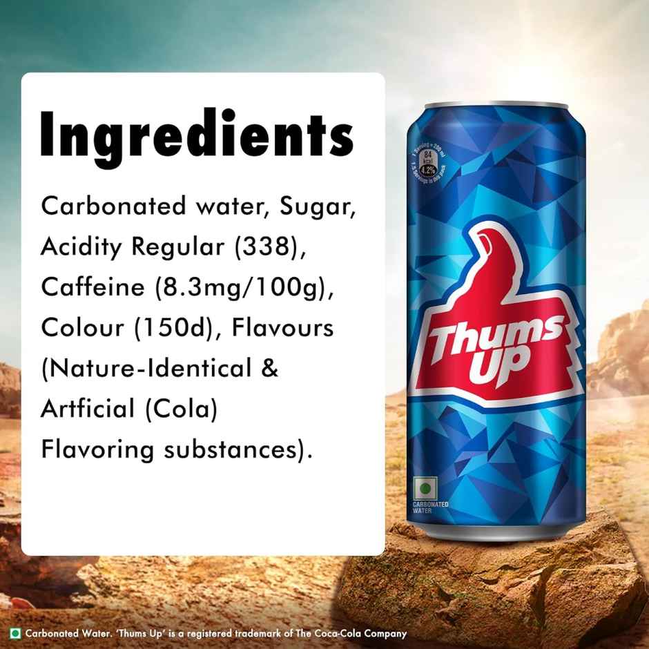 Thums Up Soft Drink Can | Carbonated Beverage