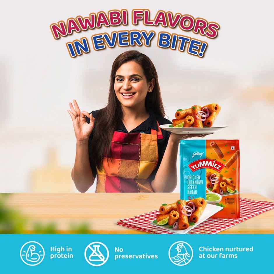 Godrej Yummiez Chicken Lucknowi Seekh Kebab