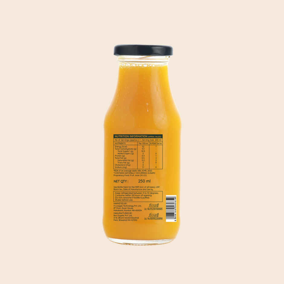 Pluckk Cold Pressed Extracted Mango Juice | No Preservatives | No Added Sugar