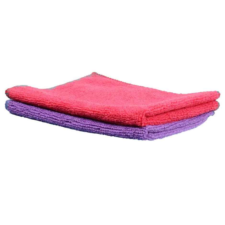 Sheen Microfiber Car Cleaning Cloth (Pack of 2) - Assorted | 300 GSM