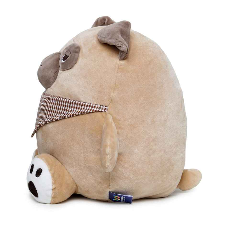 Webby Soft Animal Plush Dog Toy | Beige | 30 cm