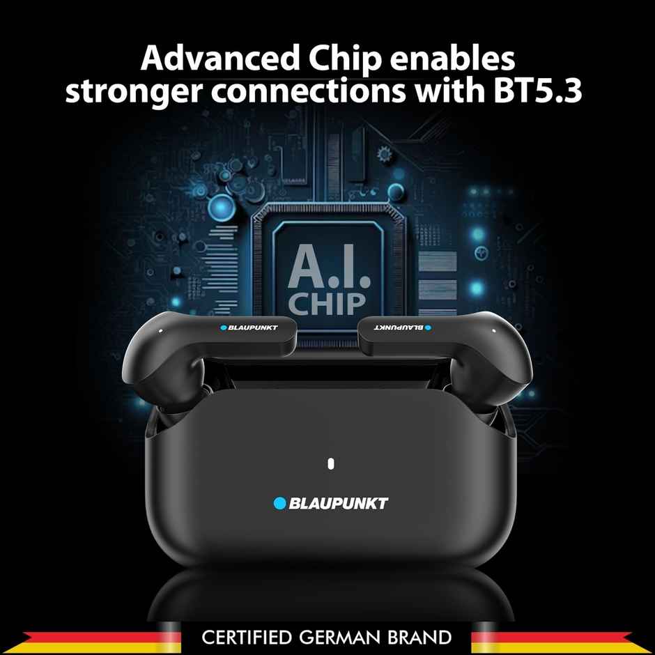 Blaupunkt Btw300 Xtreme True Wireless With Unstoppable 150 Hrs Playtime(Black, In The Ear)