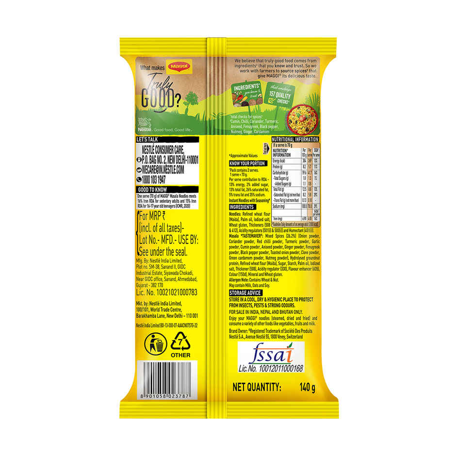 MAGGI 2-Minute Instant Noodles | Masala Noodles | Made With Quality Spices