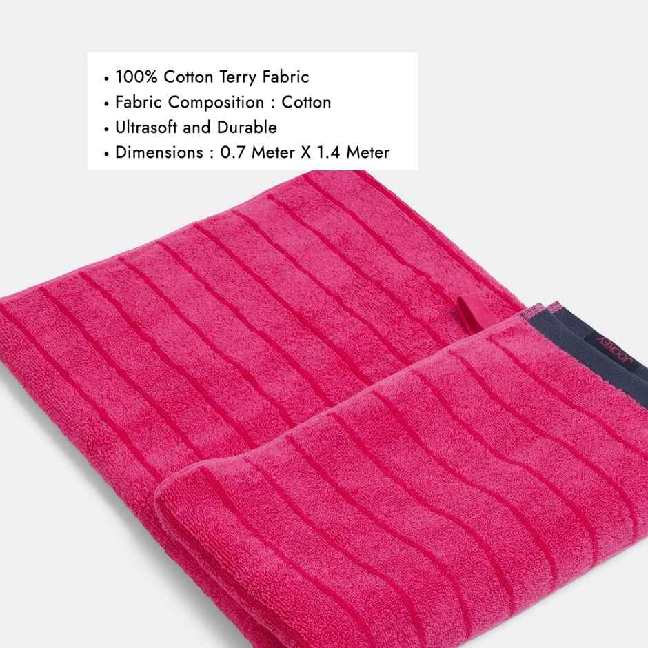 Jockey T142 Men's Cotton Rich Terry Ultrasoft and Durable Solid Bath Towel